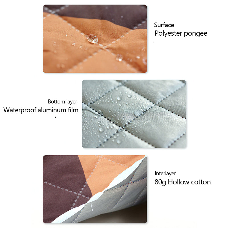 200cm Round Moisture-proof Picnic Mat Outdoor Camping Carpet with Webbing Strap 200cm Round Moisture-proof Picnic Mat Outdoor Camping Carpet with Webbing Strap